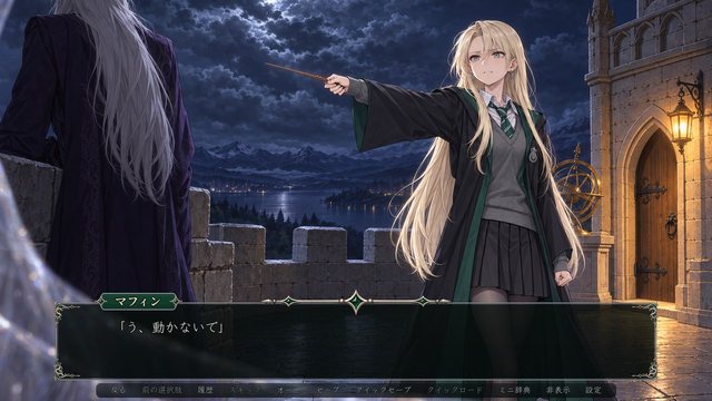 天文台の塔のシーン
